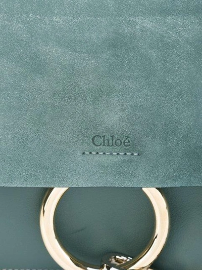 Shop Chloé 'faye' Schultertasche In Blue