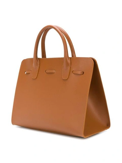 Shop Mansur Gavriel Sun Bag In Brown