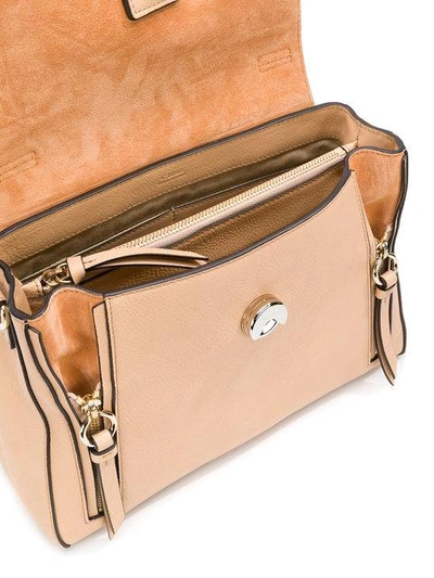 Shop Chloé Small Faye Day Bag In Nude & Neutrals