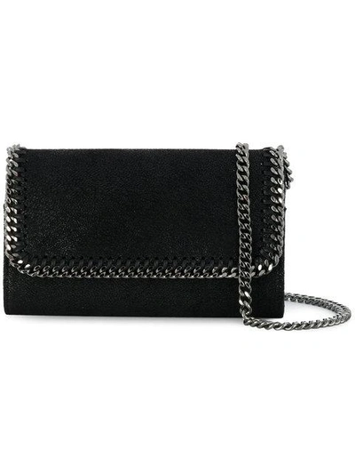 Shop Stella Mccartney Falabella Shoulder Bag In Black