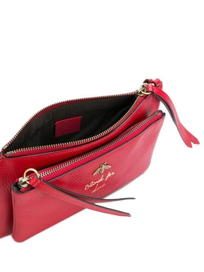 Shop Gucci Blind For Love Shoulder Bag - Red