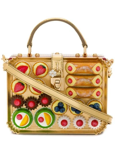 Shop Dolce & Gabbana Dolce Box Shoulder Bag In Multicolour
