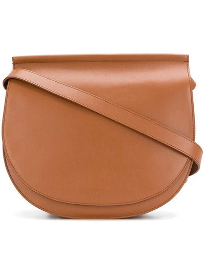 Shop Givenchy Infinity Saddle Bag In Brown