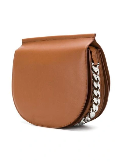 Shop Givenchy Infinity Saddle Bag In Brown