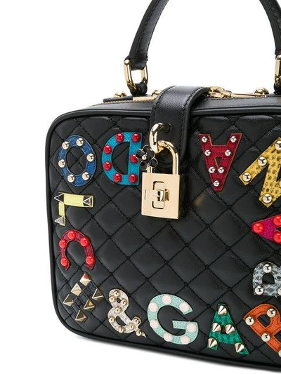 Shop Dolce & Gabbana Dolce Soft Mini Tote Bag In Black