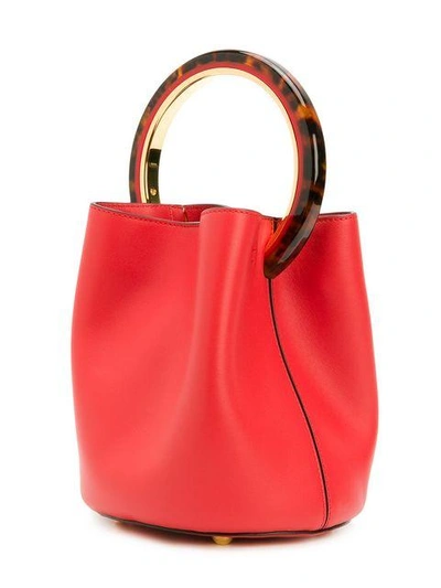 Shop Marni Pannier Tote Bag In Red