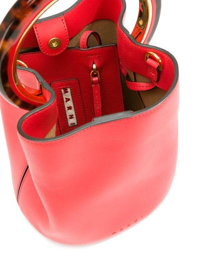 Shop Marni Pannier Tote Bag In Red