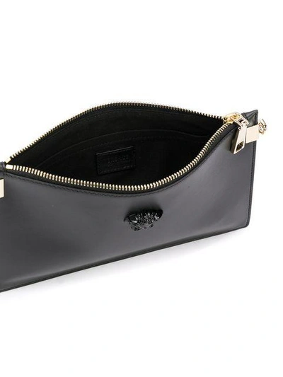 Shop Versace Clutch Mit Medusa In Black