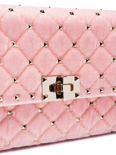 Shop Valentino Garavani Rockstud Spike Clutch In Pink