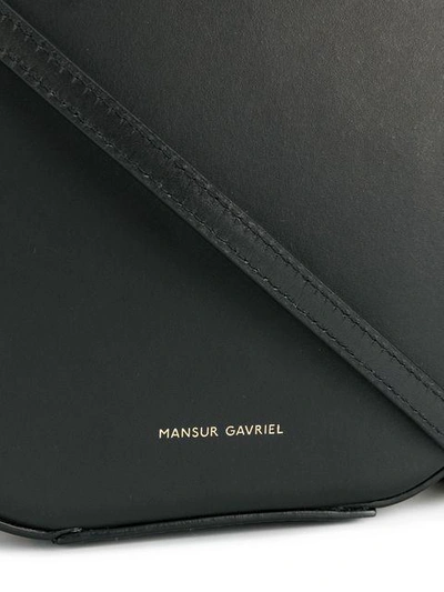 Shop Mansur Gavriel Mini Handtasche Mit Rundem Design - Schwarz In Black