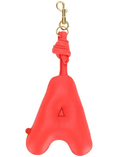 Shop Anya Hindmarch Chubby A Charm In Red