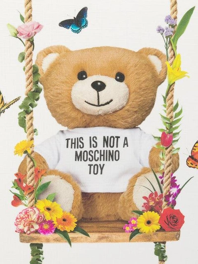Shop Moschino Toy Bear Clutch - White