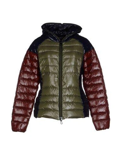 Shop Duvetica Down Jackets In Military Green