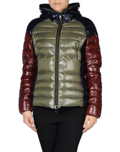 Shop Duvetica Down Jackets In Military Green