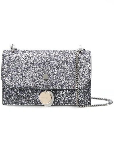 Shop Jimmy Choo Finley Crossbody Bag In Grey