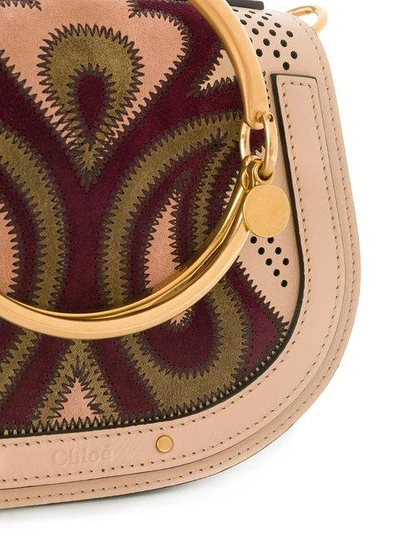 Shop Chloé Small Nile Bracelet Bag In Neutrals