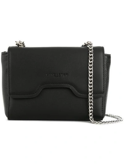 Shop Lancaster Foldover Chain Shoulder Bag - Black