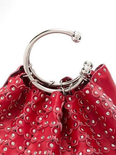 Shop Red Valentino Red(v) Studded Tote