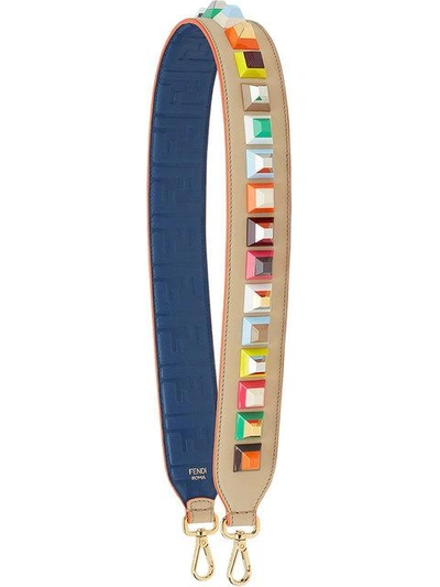Shop Fendi 'strap You' Shoulder Bag Strap - Multicolour