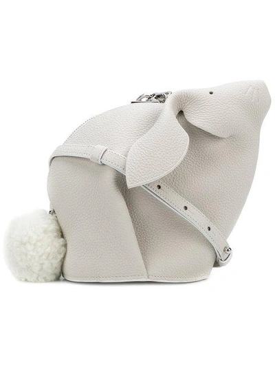 Shop Loewe Bunny Mini Bag In White