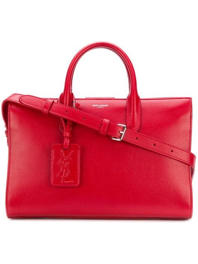 Shop Saint Laurent Small Sac De Jour Tote In Red