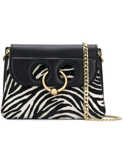 Shop Jw Anderson Zebra Piercing Mini Bag - Black