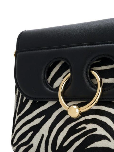 Shop Jw Anderson Zebra Piercing Mini Bag - Black