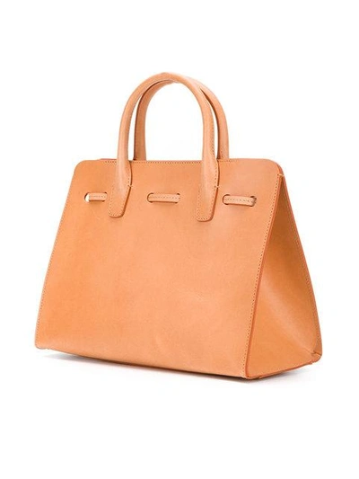 Shop Mansur Gavriel Mini Sun Bag In Brown