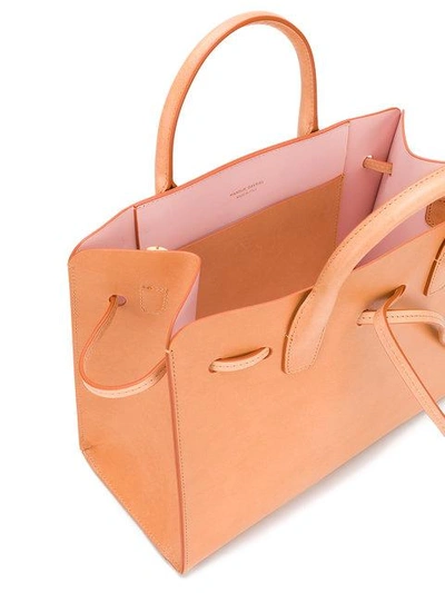 Shop Mansur Gavriel Mini Sun Bag In Brown