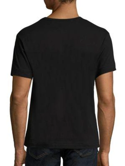 Shop Comme Des Garçons Play Signature Logo Graphic T-shirt In Black