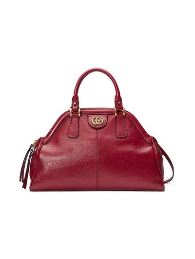 Shop Gucci Re(belle) Medium Top Handle Tote In Red