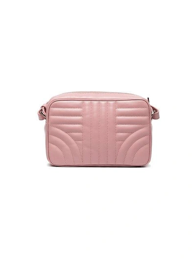 Shop Prada Pink Diagramme Leather Cross Body Bag