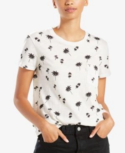 Shop Levi's Perfect Cotton Pocket T-shirt In Cerritos Cloud Dancer