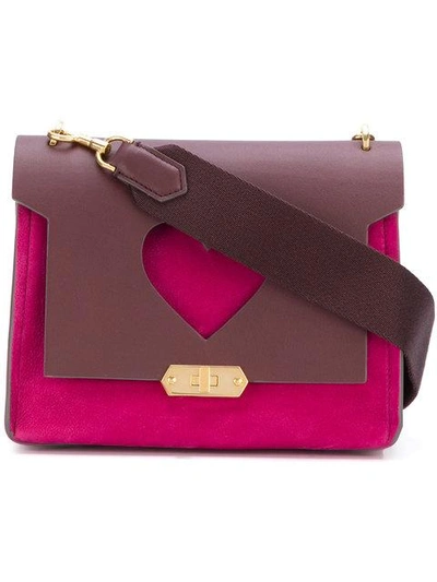 Shop Anya Hindmarch Bathurst Heart Xs Bag In Pink