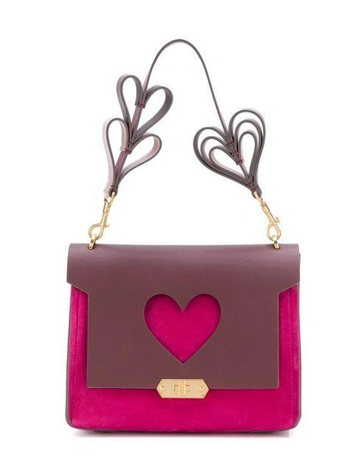 Shop Anya Hindmarch Bathurst Heart Xs Bag In Pink
