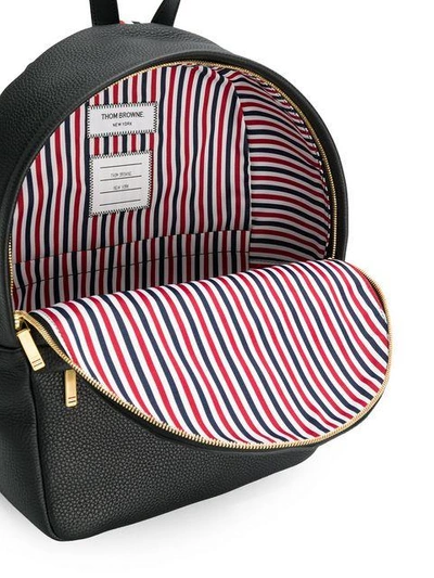 Shop Thom Browne Small Unstructured Calfskin Backpack In Black