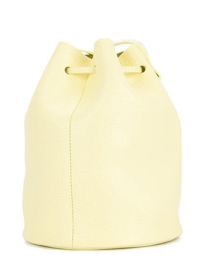 Shop Building Block Mini Bucket Shoulder Bag - Yellow
