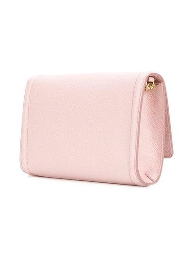Shop Ferragamo Vara Bow Mini Bag In Pink