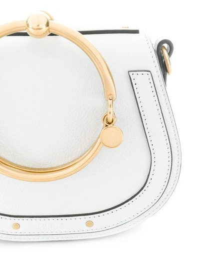 Shop Chloé Small Nile Shoulder Bag In Grey