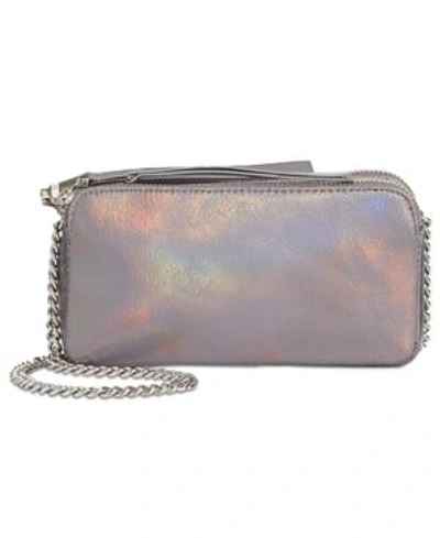 Shop Steve Madden Tinsley Chain Strap Crossbody In Metallic/silver