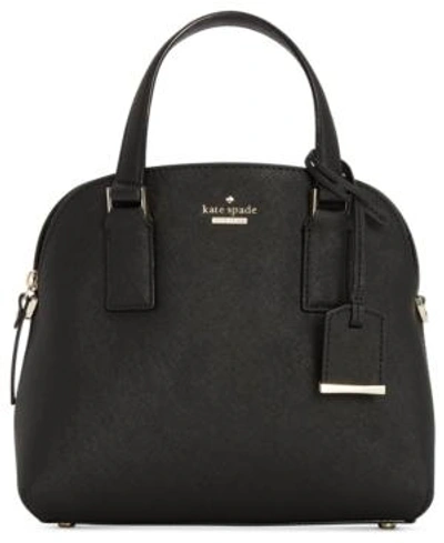 Shop Kate Spade New York Cameron Street Lottie Small Saffiano Leather Satchel In Black