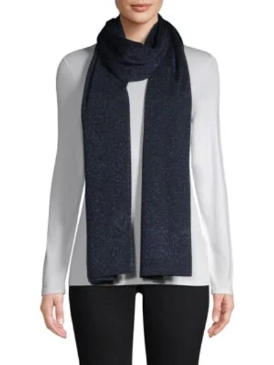 Shop Missoni Lurex Basic Stole In Navy