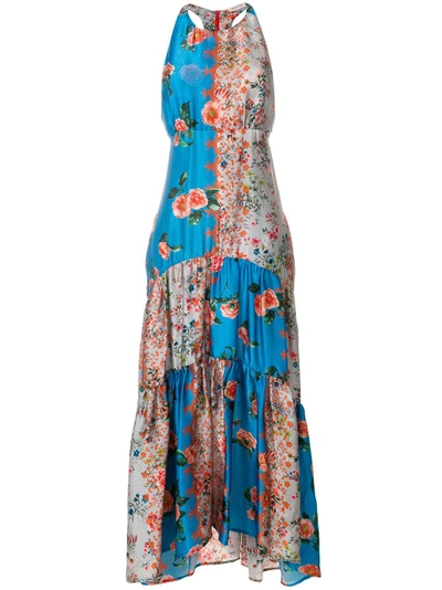 long floral print dress