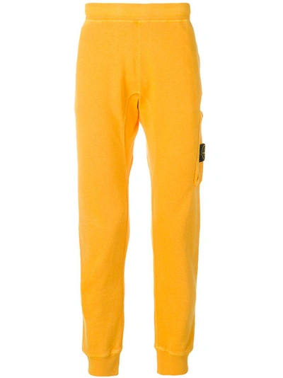 Shop Stone Island Fitted Track Trousers