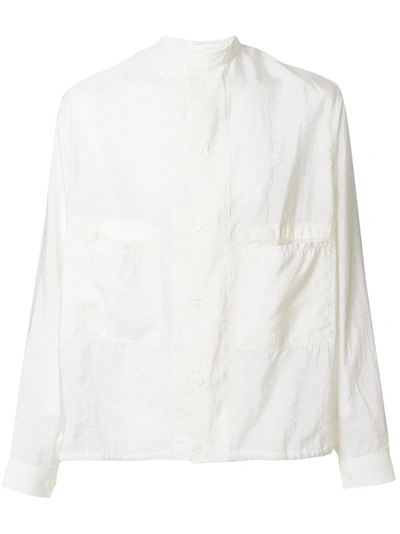 Shop Lemaire Mandarin Collar Shirt