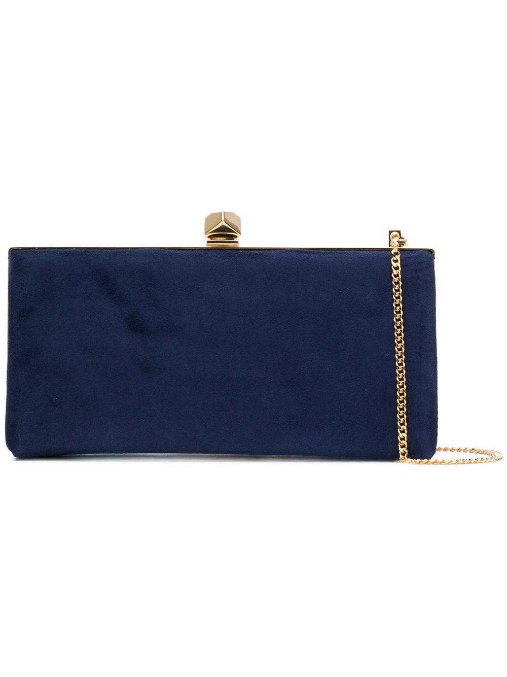 navy blue suede clutch