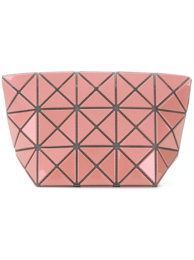 Shop Bao Bao Issey Miyake Geometric Clutch Bag - Pink
