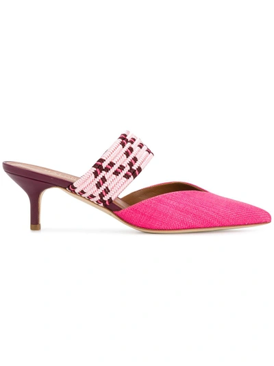Shop Malone Souliers By Roy Luwolt Pointed Rope Mules - Pink