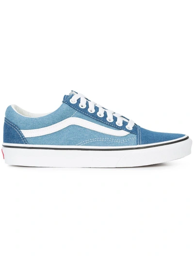 Shop Vans Old Skool Denim Lace-up Sneakers - Blue