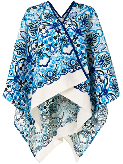 Shop Ermanno Gallamini Patterned Cape